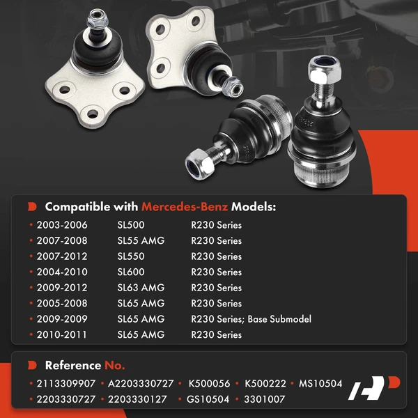 Ball Joint Kit Front Upper & Lower A-Premium APCA8415
