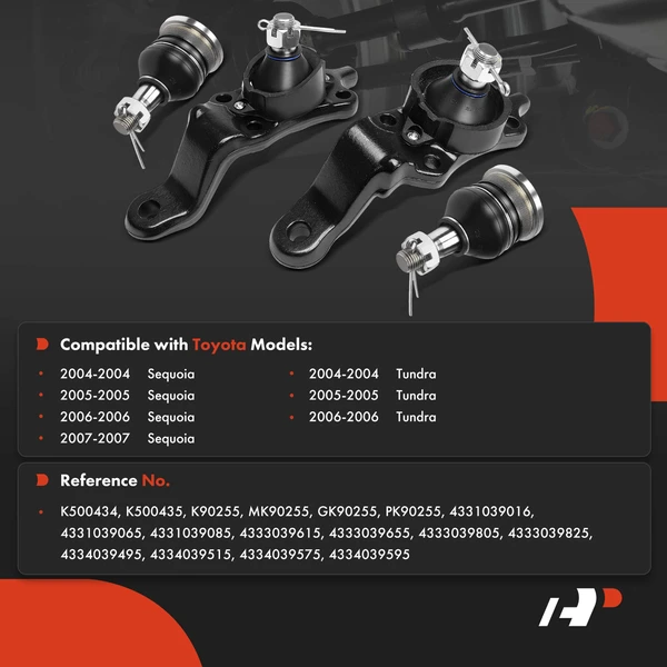 Suspension Ball Joint Kit Front Upper & Lower A-Premium APCA8416