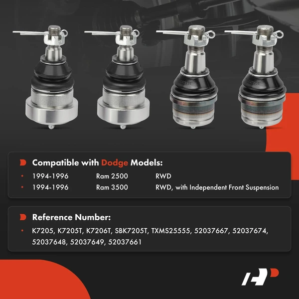 Ball Joint Kit Front Upper & Lower A-Premium APCA8412