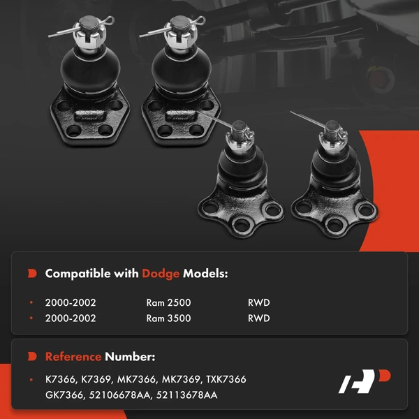 Ball Joint Kit Front Upper & Lower A-Premium APCA8419