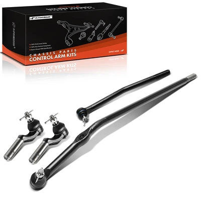 4 Pcs Front Inner & Outer Tie Rod End