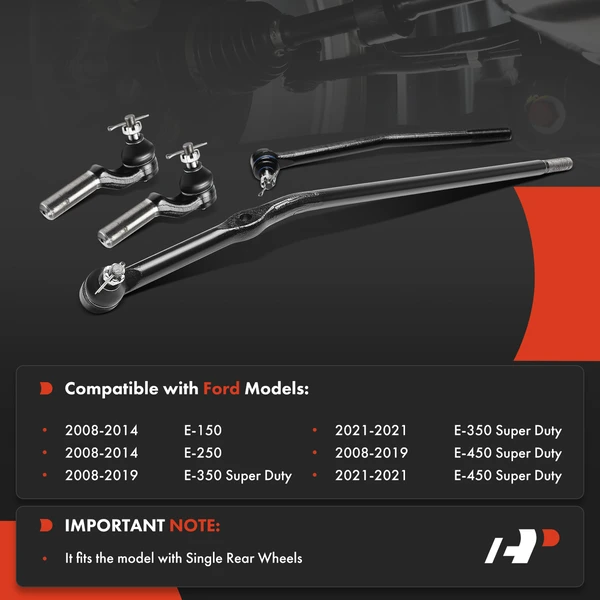 Tie Rod End Front Inner & Outer A-Premium APCA9293