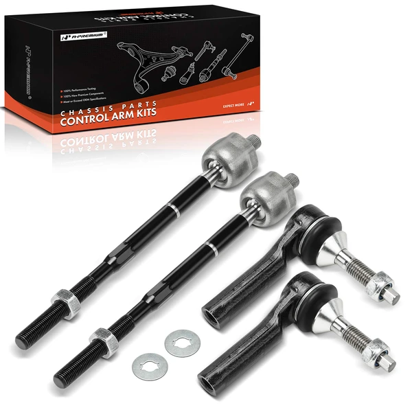 2010-2015 Ford Flex Tie Rod End Front Inner & Outer A-Premium APCA9295