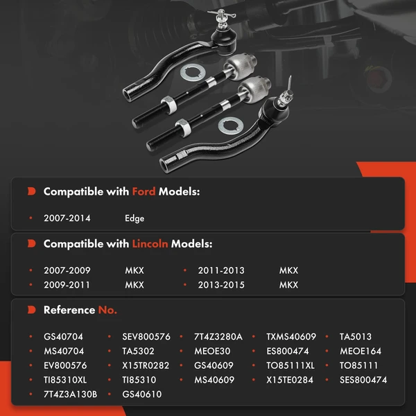 Tie Rod End Front Inner & Outer A-Premium APCA9298