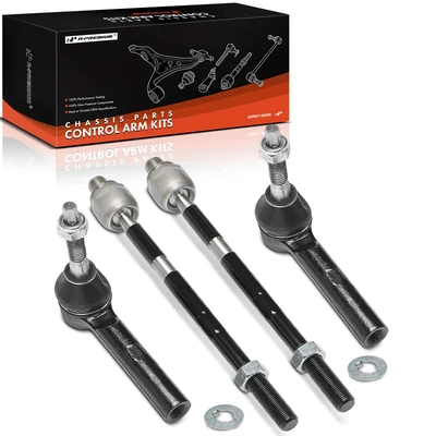 4 Pcs Front Inner & Outer Tie Rod End