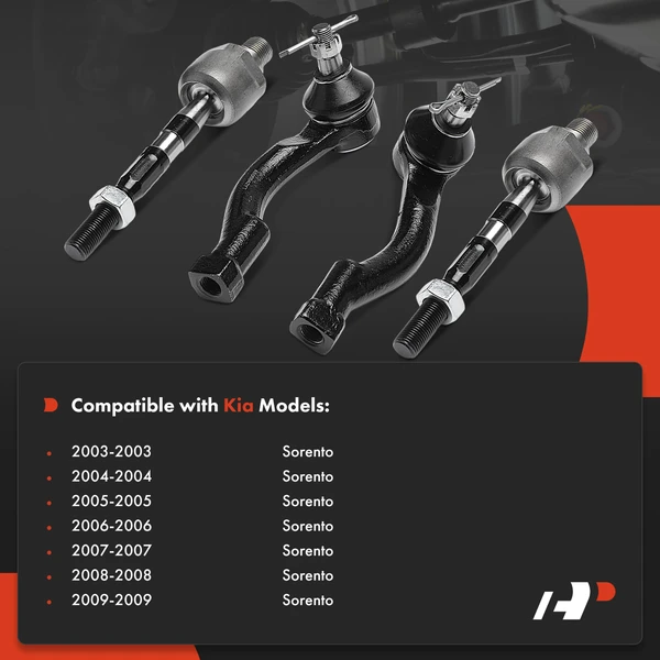 Tie Rod End Front Inner & Outer A-Premium APCA9344