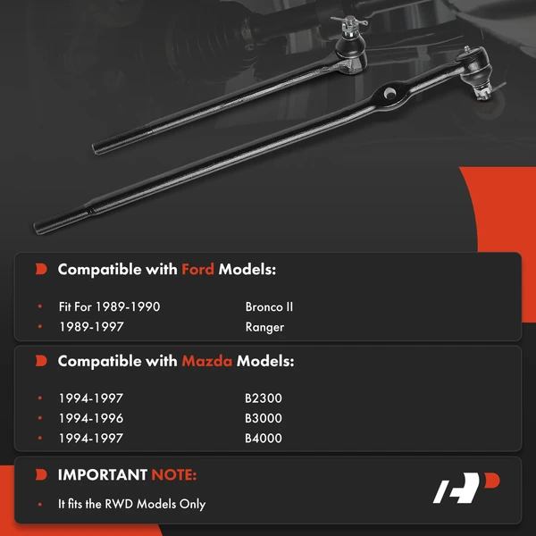 Tie Rod End Front Driver & Passenger Inner A-Premium APCA9348