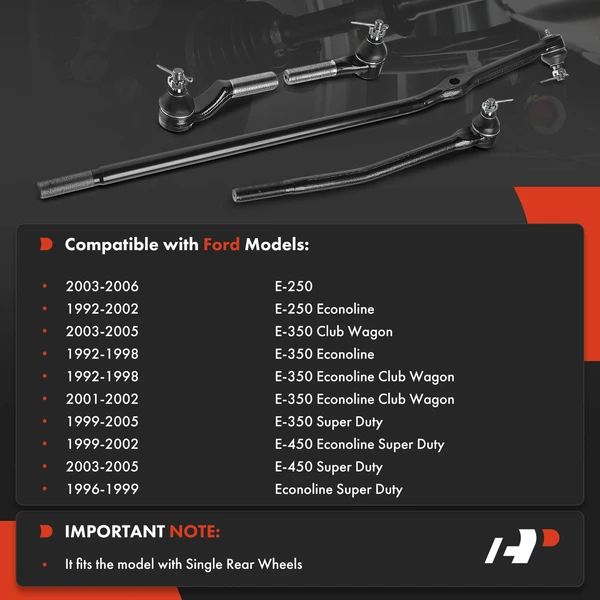 Tie Rod End Front Inner & Outer A-Premium APCA9355
