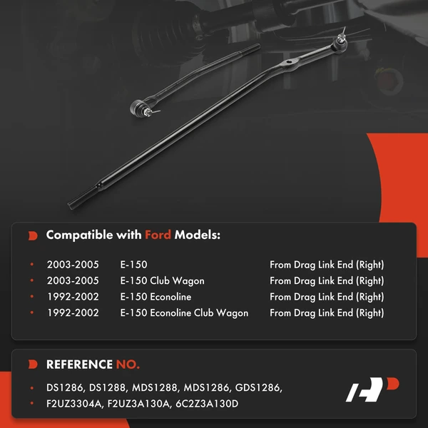 Tie Rod End Front Driver & Passenger Inner A-Premium APCA9351