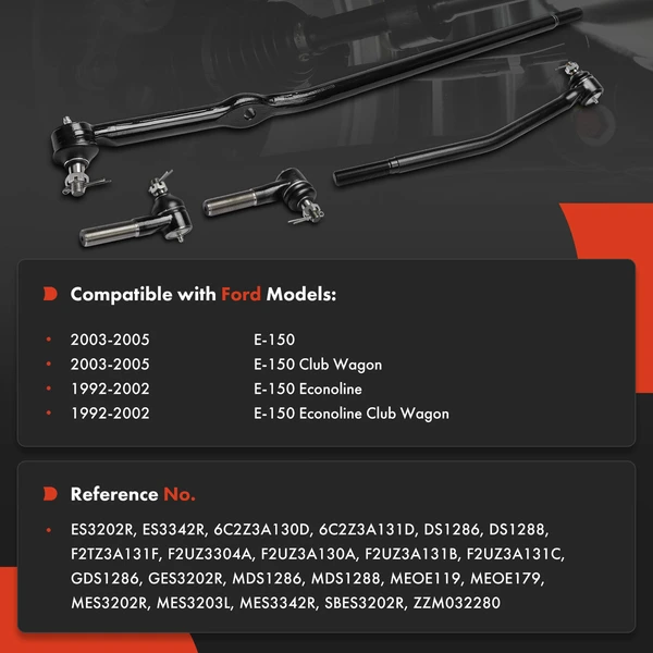 Tie Rod End Front Inner & Outer A-Premium APCA9352