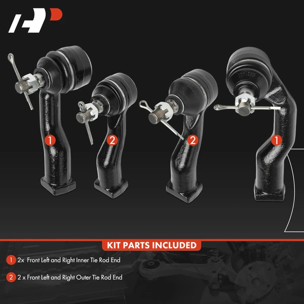 Tie Rod End Front Inner & Outer A-Premium APCA9367