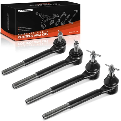 4 Pcs Front Inner & Outer Tie Rod End