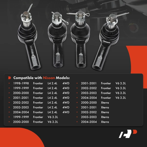 Tie Rod End Front Inner & Outer A-Premium APCA9370