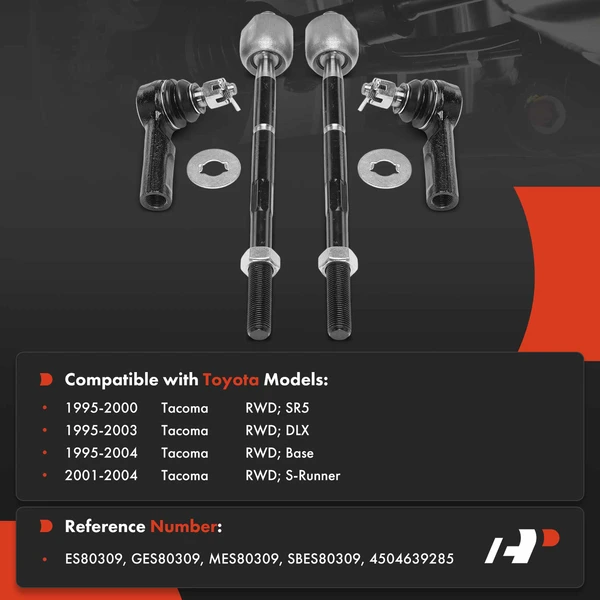 Tie Rod End Kit Front Inner & Outer A-Premium APCA9827