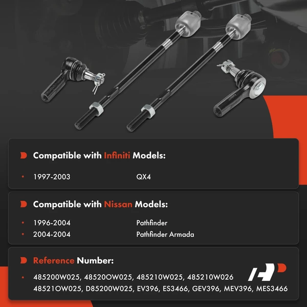 Tie Rod End Front Inner & Outer A-Premium APCA9828