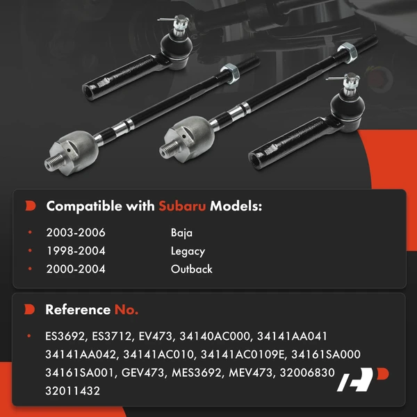 Tie Rod End Front Inner & Outer A-Premium APCA9832