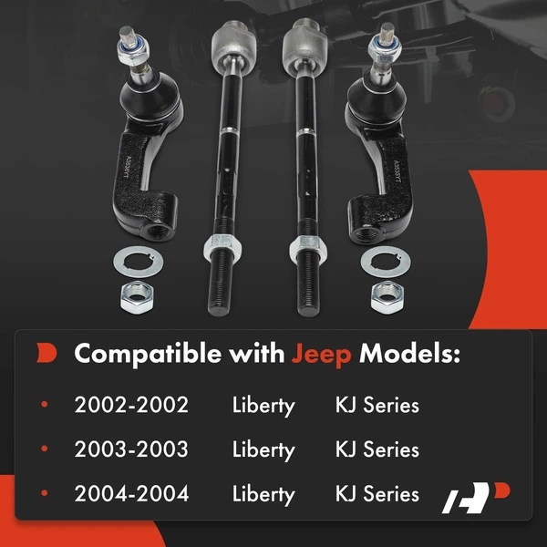 Tie Rod End Front Inner & Outer A-Premium APCA9374