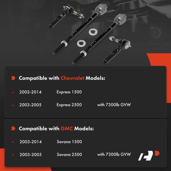 Tie Rod End Front Inner & Outer A-Premium APCA9382