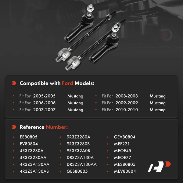 Tie Rod End Front Inner & Outer A-Premium APCA9835