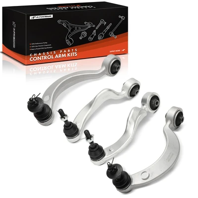 4 Pcs Front & Rear Upper Rearward Control Arm & Ball Joint Assembly