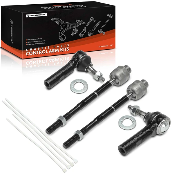 2007-2009 Chrysler Aspen Tie Rod End Front Inner & Outer A-Premium APCA9314