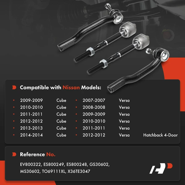 Tie Rod End Front Inner & Outer A-Premium APCA9315