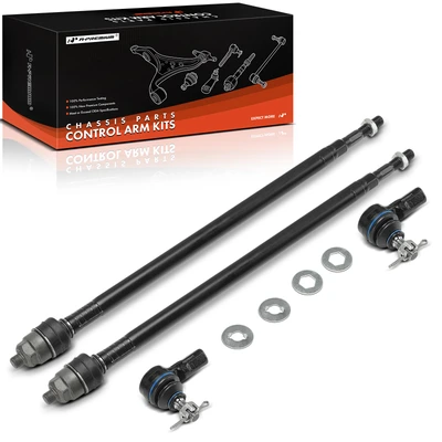 4 Pcs Front Inner & Outer Tie Rod End Kit