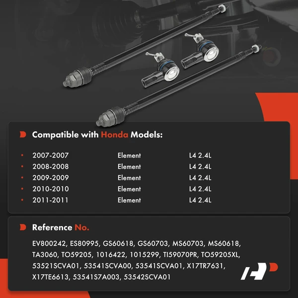 Tie Rod End Front Inner & Outer A-Premium APCA9321