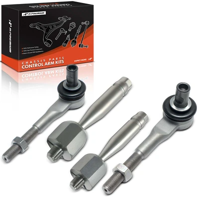 4 Pcs Front Inner & Outer Tie Rod End