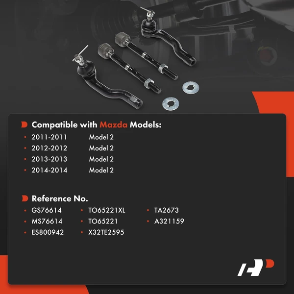 Tie Rod End Front Inner & Outer A-Premium APCA9323