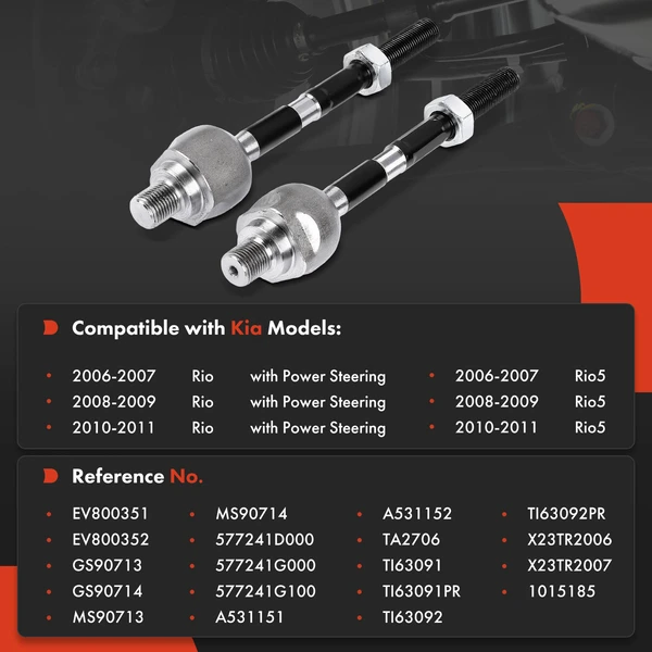 Tie Rod End with Gasket Front Driver & Passenger Inner A-Premium APCA9328