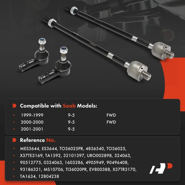 Tie Rod End Front Inner & Outer A-Premium APCA9330