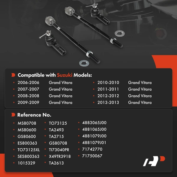 Tie Rod End Front Inner & Outer A-Premium APCA9324