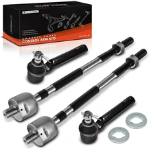 4 Pcs Front Inner and Outer Tie Rod End with Ball Joint