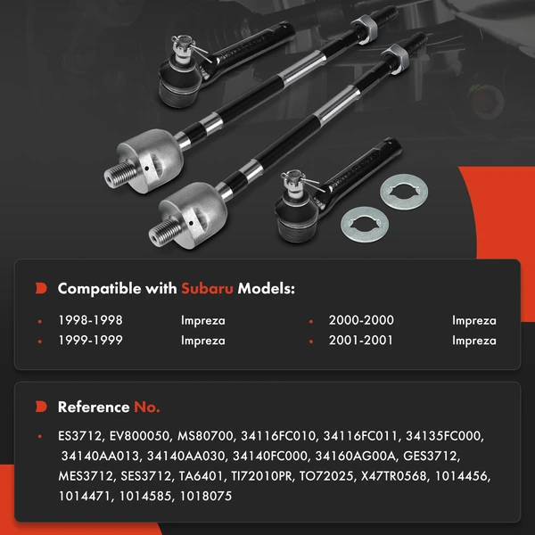 Tie Rod End with Ball Joint Front Side A-Premium APCA9843