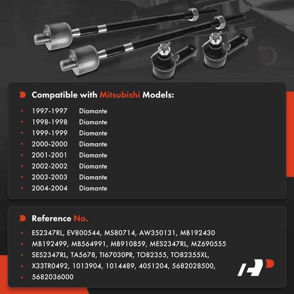 Tie Rod End Front Inner & Outer A-Premium APCA9844