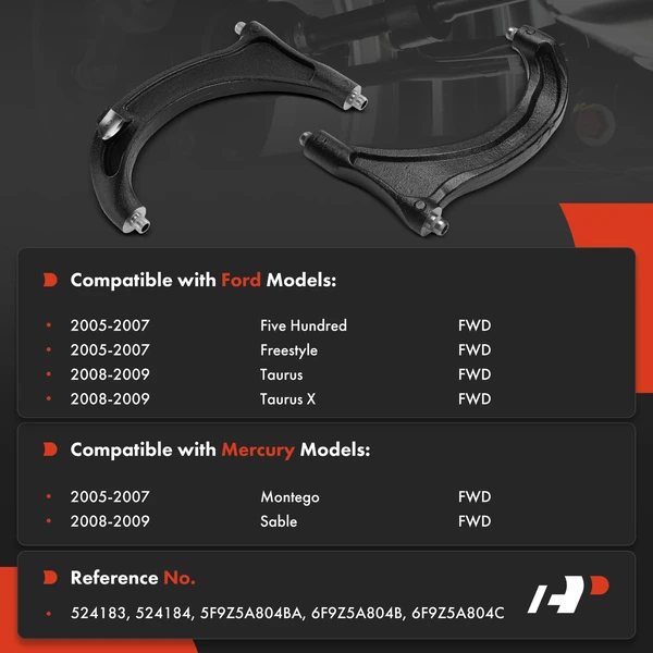 2-Pc Suspension Control Arm, Rear Driver & Passenger Upper A-Premium APCA9171