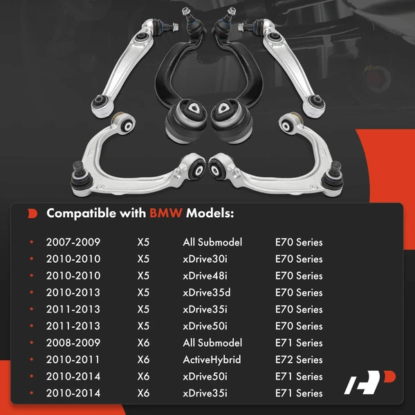 6 Control Arm + Ball Joint Front Side A-Premium APCA7497