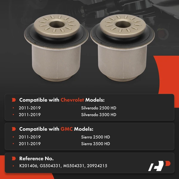 2-Pc Control Arm Bushing, Front Upper A-Premium APCA9969