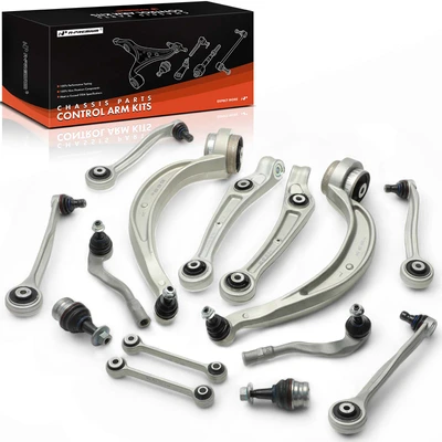 14 Pcs Control Arm Ball Joint Sway Bar Link Tie Rod End