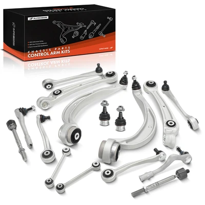 16 Pcs Front Control Arm Tie Rod End Sway Bar Link