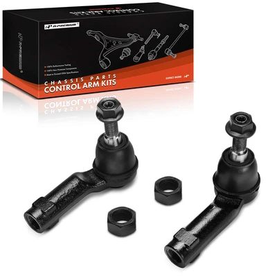 2 Pcs Front Outer Steering Tie Rod End