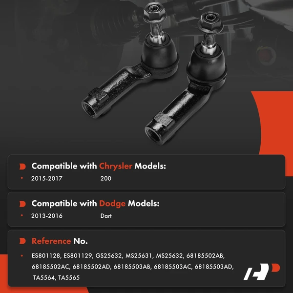 Steering Tie Rod End Front Side A-Premium APCA8681