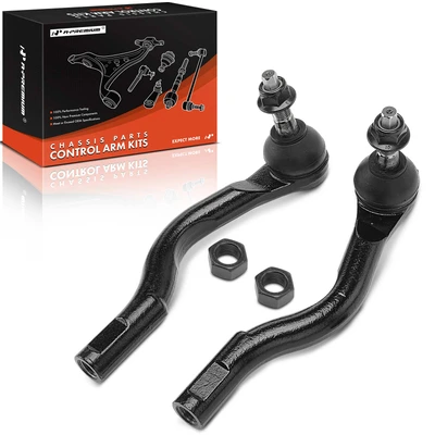 2 Pcs Front Outer Steering Tie Rod End