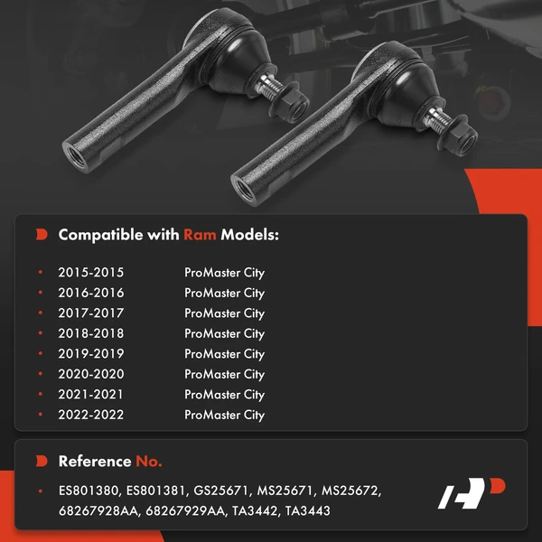 Tie Rod End Front Driver & Passenger Outer A-Premium APCA8686