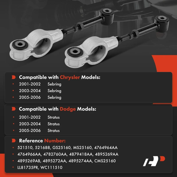 2-Pc Lateral Arm, Rear Lower Forward A-Premium APCA8676