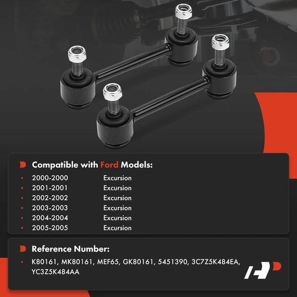 Suspension Stabilizer Bar Link Kit Rear Driver & Passenger A-Premium APCA7818