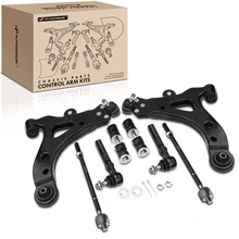 2002-2007 Buick Rendezvous A Set of 8 Control Arm Sway Bar Link and Tie Rod End Kit Front Lower A-Premium APCA3468