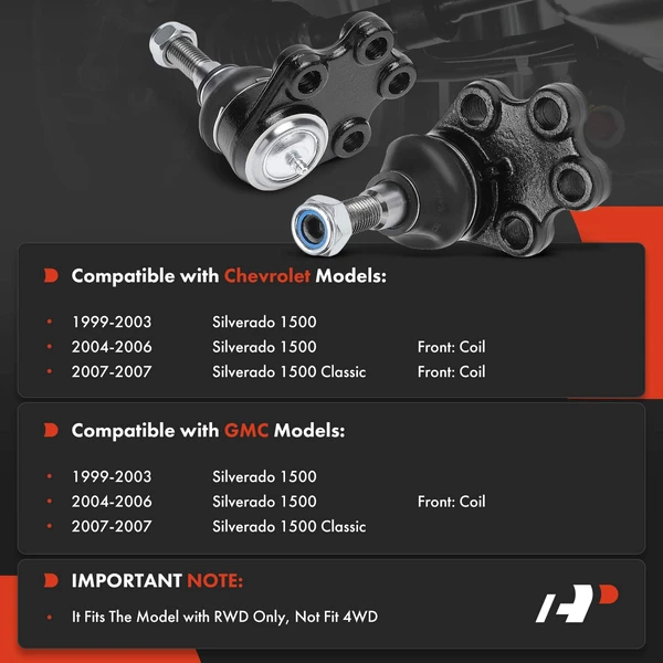 Ball Joint Front Driver & Passenger Lower A-Premium APCA7819