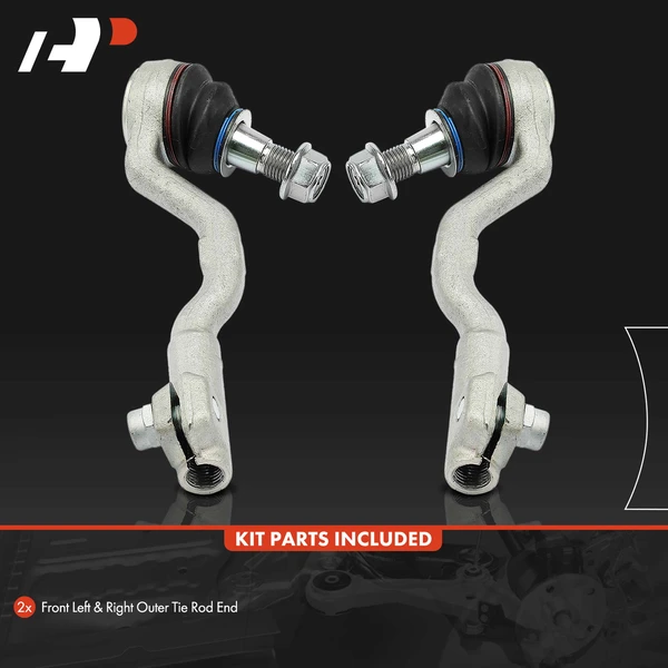 2 Pcs Front Outer Tie Rod End for BMW X5 2014-2018 X6 2015-2019